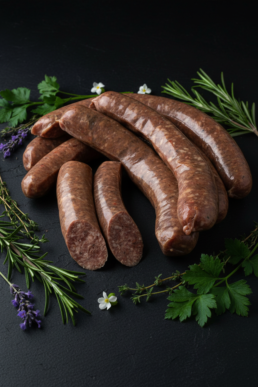 Almrindbratwurst ganz