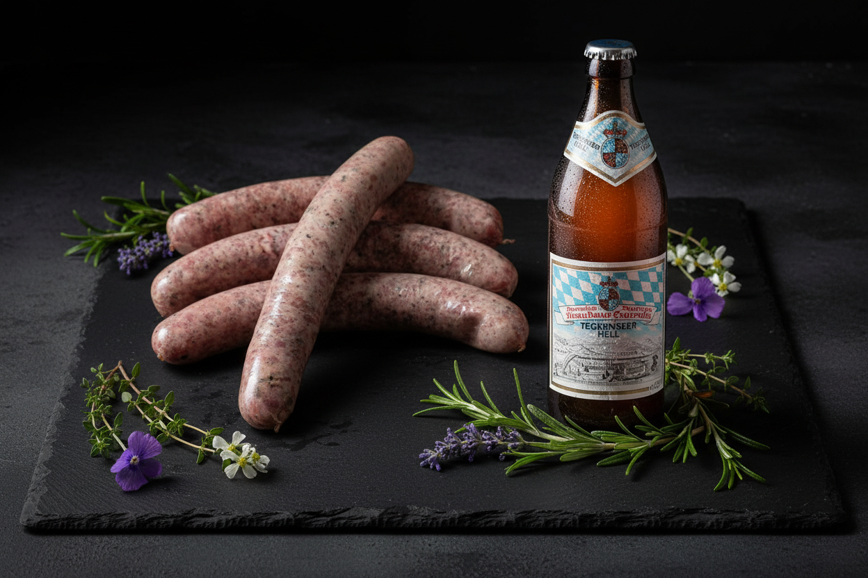 Bierbratwürste mit Tegernseer Hell