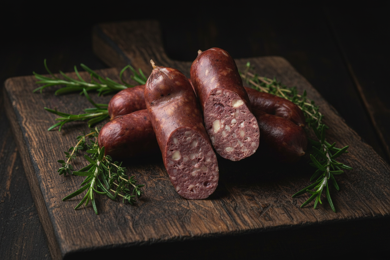 Hirschkäsekrainer auf Holz